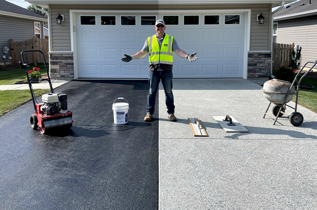 Asphalt Vs Concrete Driveway